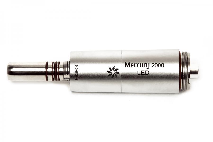 Mercury 2000 LED Микромотор электрический, встраиваемый, бесколлекторный с фиброоптикой в комплекте с блоком управления и шлангом, Mercury (Китай)