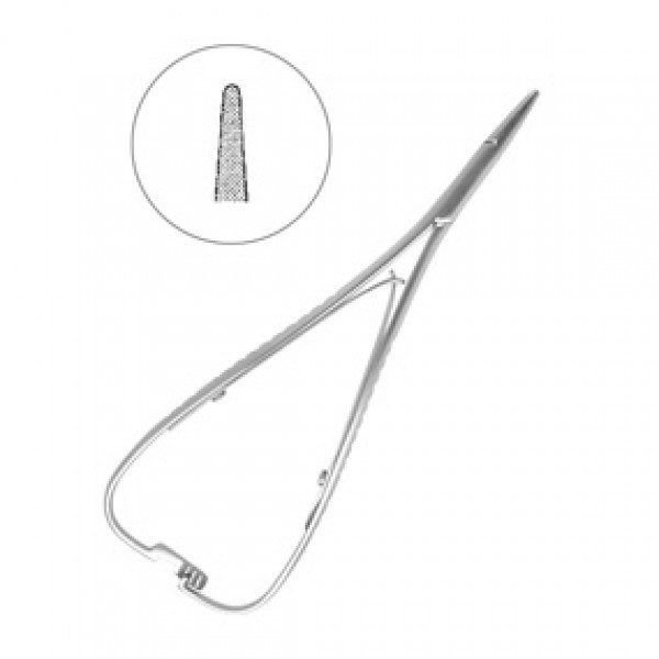 Хирургический иглодержатель Матье (Mathieu), 140 мм, HLW Dental Instruments (Германия)