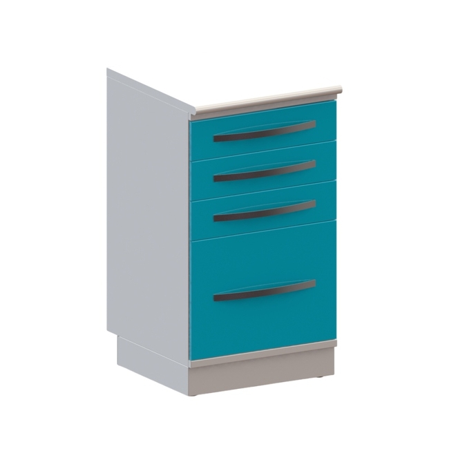 Т4 - тумба напольная на подиуме серия Люкс, 4 выдвижных ящика | Виталия (Россия)