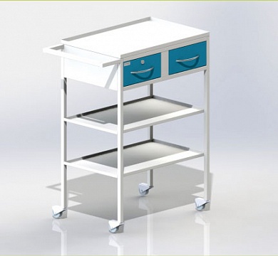 Столик СПА-2 - столешница из нерж.стали