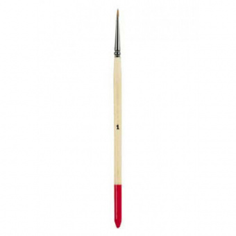 Кисточка для керамики № 1, деревянная ручка, синтетика, Asa Dental (Италия)